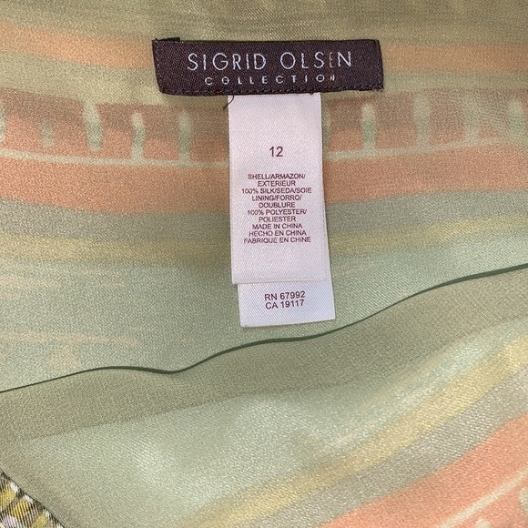 Siegrid Olsen Silk Skirt With Wristlet - Picture 5 of 16